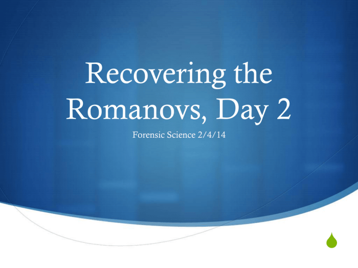 Recovering the romanovs answer key