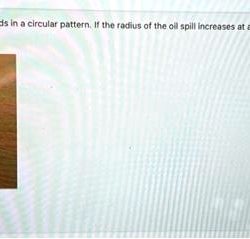 Suppose oil spills from a ruptured tanker