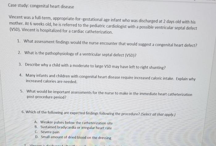 Hesi case study congenital heart disease