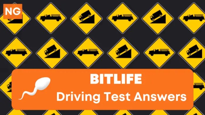 Road signs bitlife driving test answers