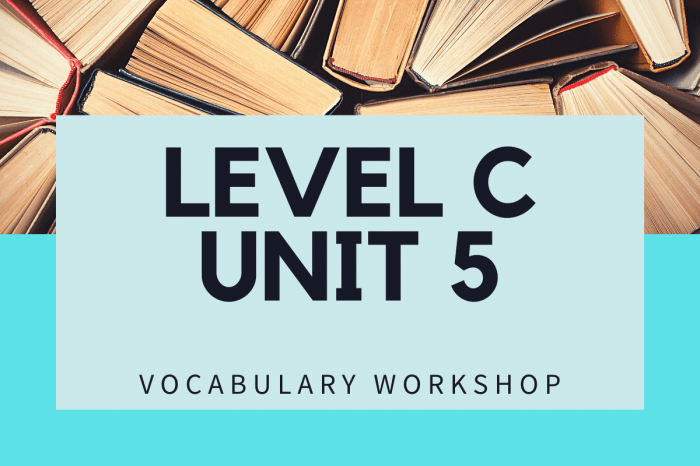 Vocabulary workshop level c unit 5