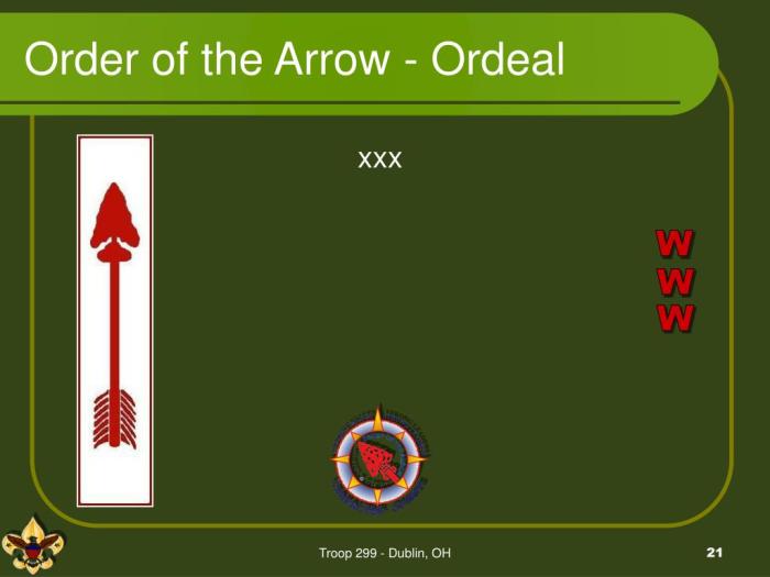 Order of the arrow admonition